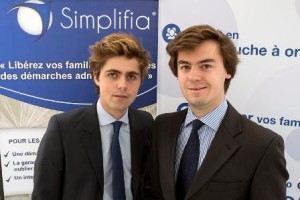 Les deux fondateurs de Simplifia, Baptiste Dhaussy (à gauche) et Maxime Nory (à droite).