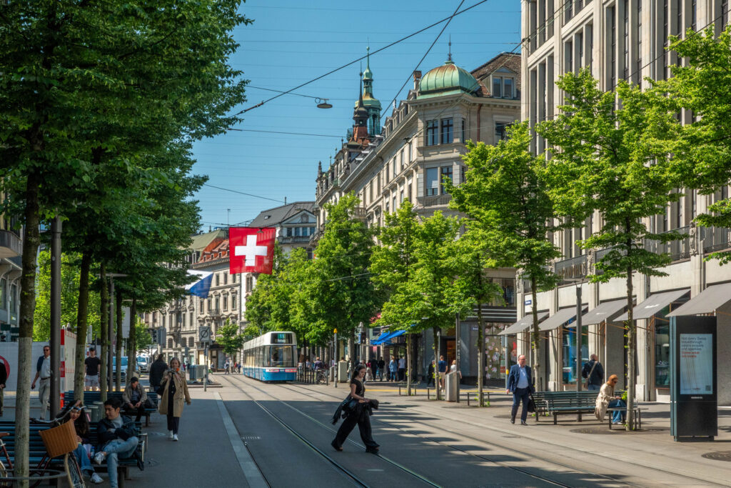 Ville de Zurich en Suisse